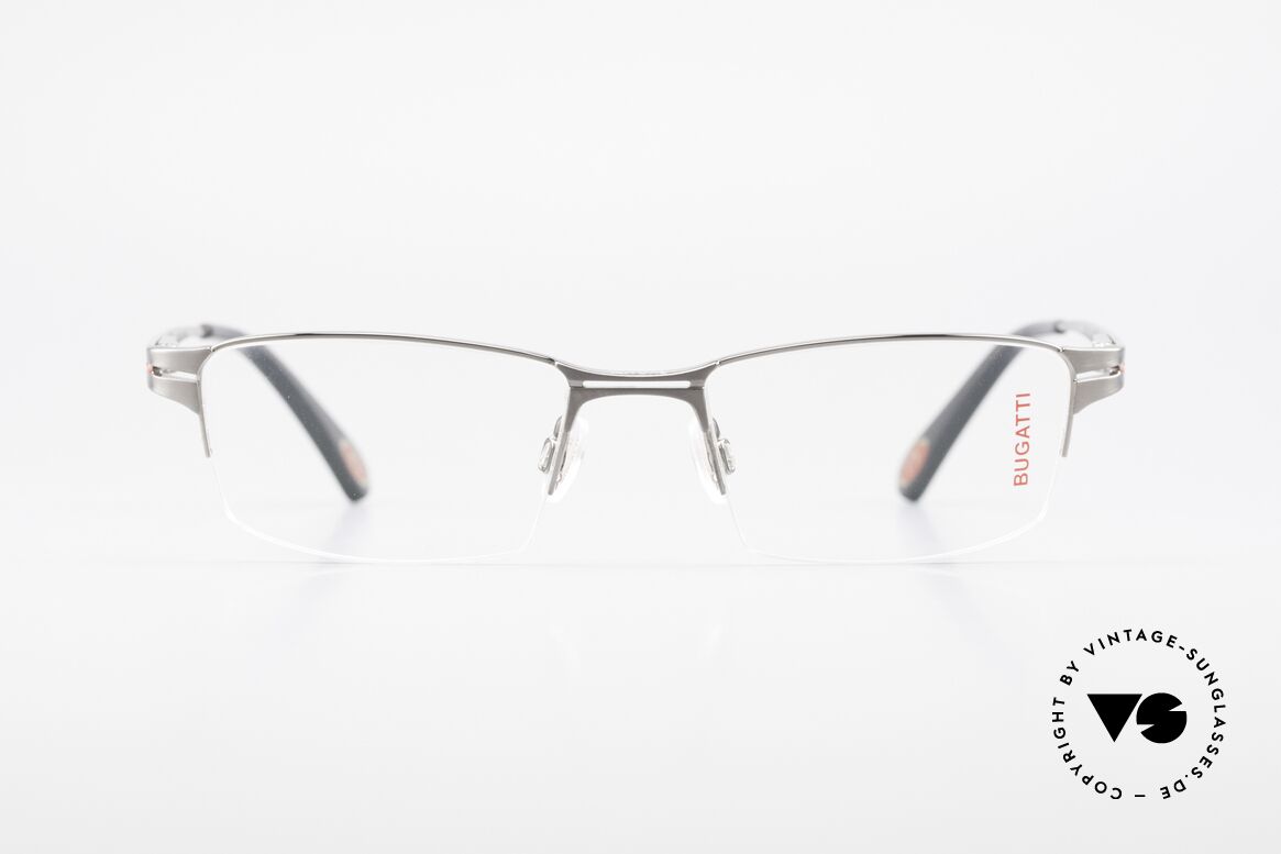 Bugatti 456 Nylor Titan Frame Ruthenium, titanium frame (XL size) satin ruthenium finished, Made for Men