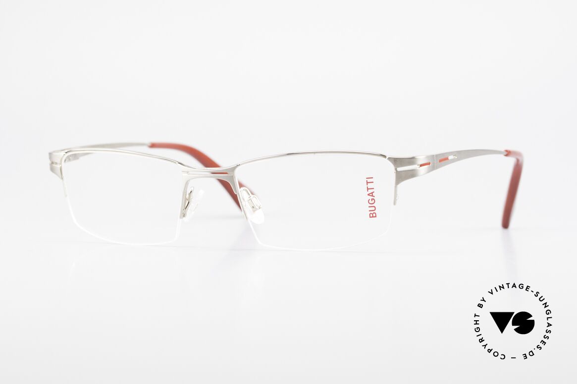Bugatti 456 Nylor Titan Frame Palladium, original, vintage NYLOR eyeglass-frame by Bugatti, Made for Men