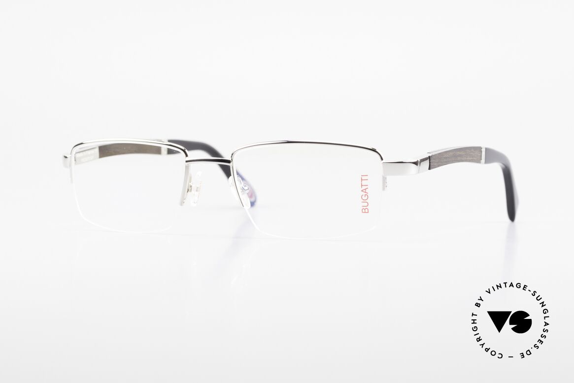 Bugatti 547 Precious Ebony Palladium M, BUGATTI vintage eyeglasses of incredible top-quality, Made for Men