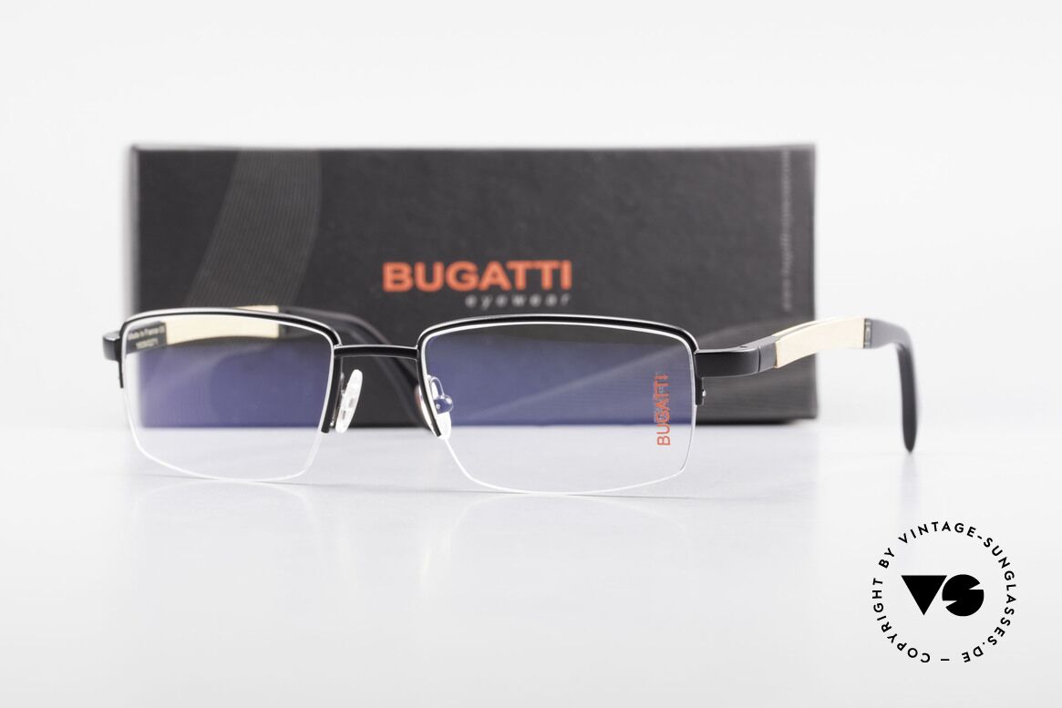 Bugatti 547 Walnut Wood Luxury Glasses M, Size: medium, Made for Men
