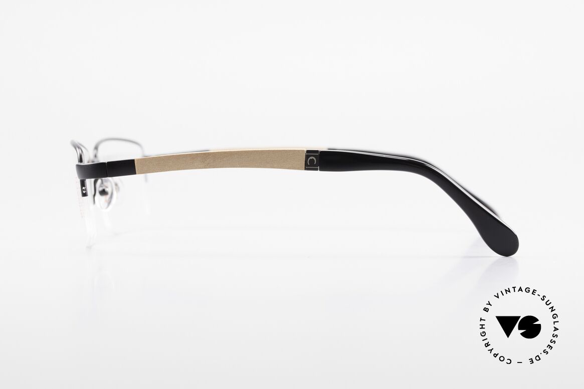 Bugatti 547 Walnut Wood Luxury Glasses L, flexible spring hinges for a 1st class wearing comfort, Made for Men