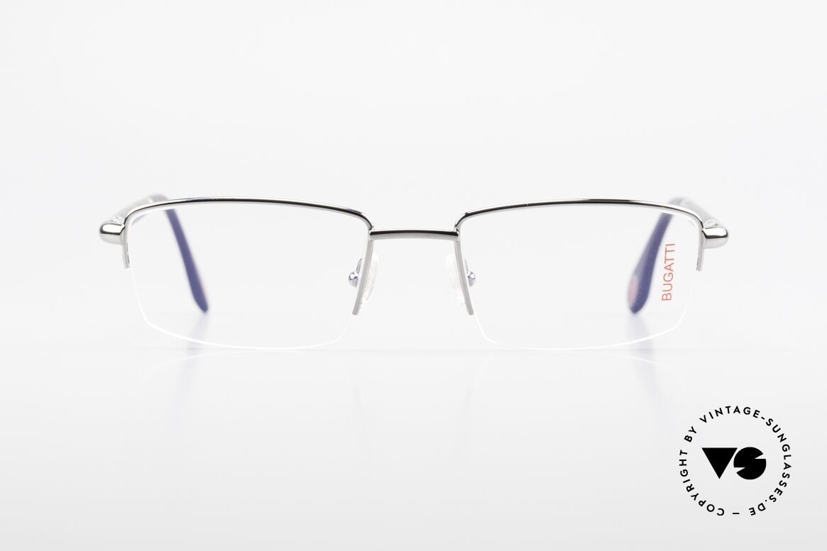 Bugatti 535 Horn Nylor Glasses Palladium, NYLOR metal frame (size 54/20) is Palladium-plated, Made for Men