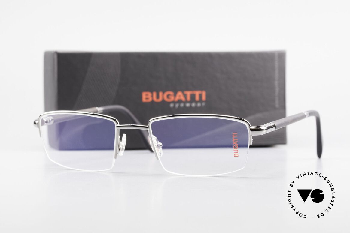 Bugatti 535 Horn Nylor Glasses Palladium, Size: medium, Made for Men