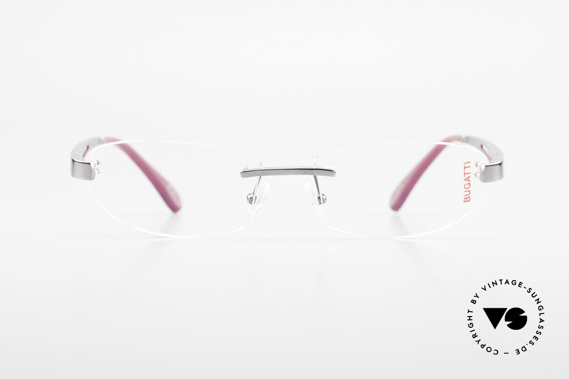 Bugatti 516 Rimless Eyeglasses For Men, original, vintage rimless eyeglass-frame by Bugatti, Made for Men