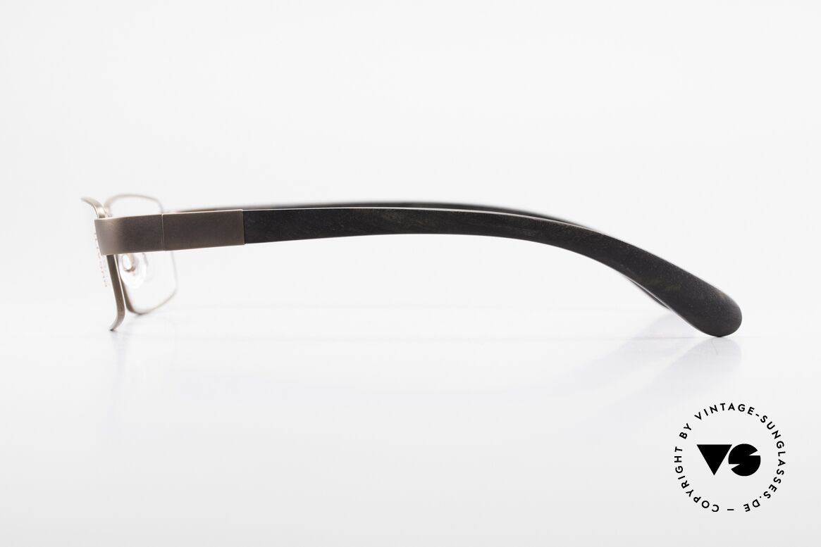 Bugatti 531 Ebony Titanium Eyeglass-Frame, LIMITED EDITION: 90's small batch series by Bugatti, Made for Men