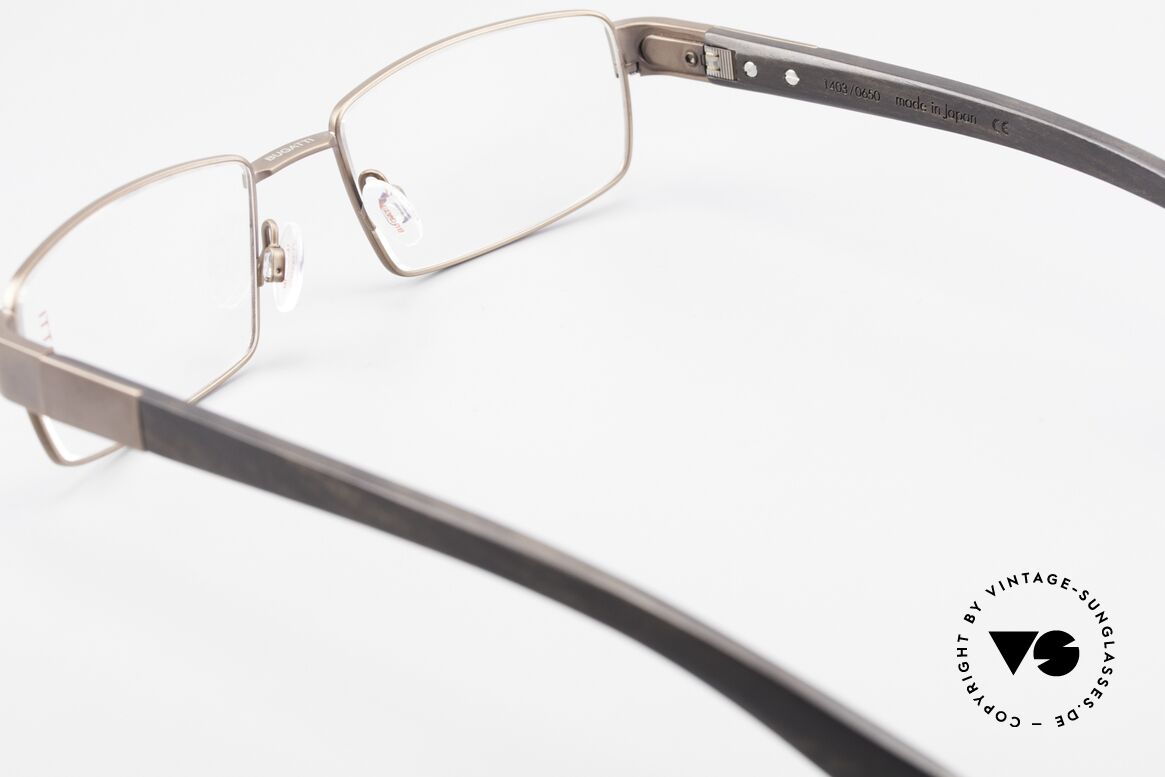 Bugatti 531 Ebony Titanium Eyeglass-Frame, Size: medium, Made for Men