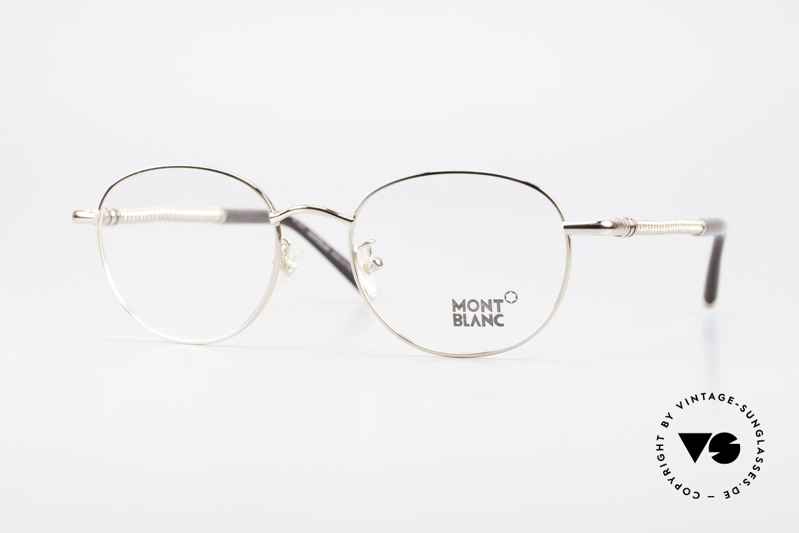 Montblanc MB392 Luxury Panto Frame Rose Gold, Mont Blanc Panto glasses, 392, col. 028, size 51/19, Made for Men and Women
