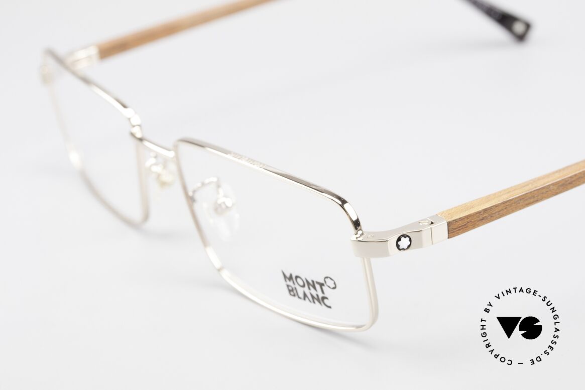 Montblanc MB389 Gold-Plated Wood Glasses Men, NO RETRO glasses, but an old ORIGINAL from 1999, Made for Men