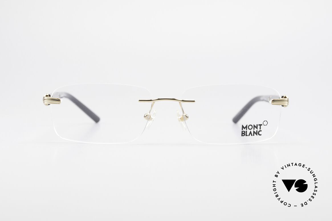 Montblanc MB337 Rimless Eyeglasses Gold-Plated, rimless Mont Blanc glasses, 337, col. 030, size 57/16, Made for Men