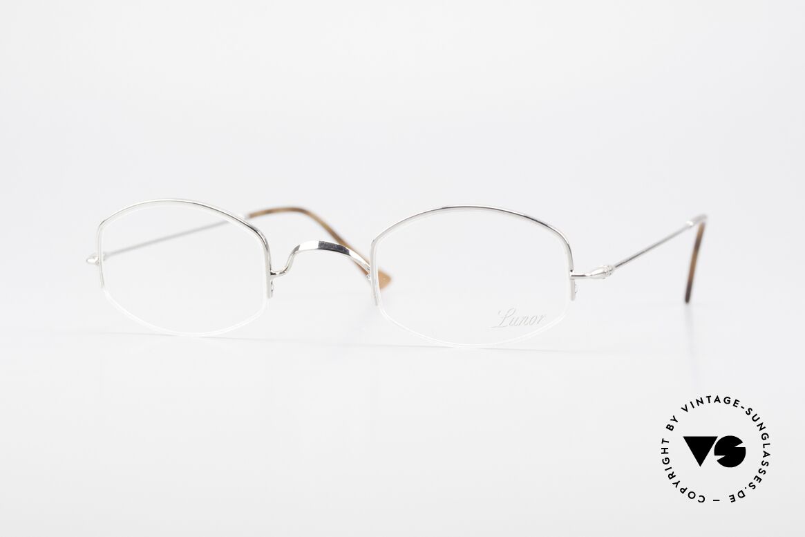 Lunor Classic Semi Rimless Vintage Frame, LUNOR: shortcut for French "Lunette d'Or" (gold glasses), Made for Men and Women
