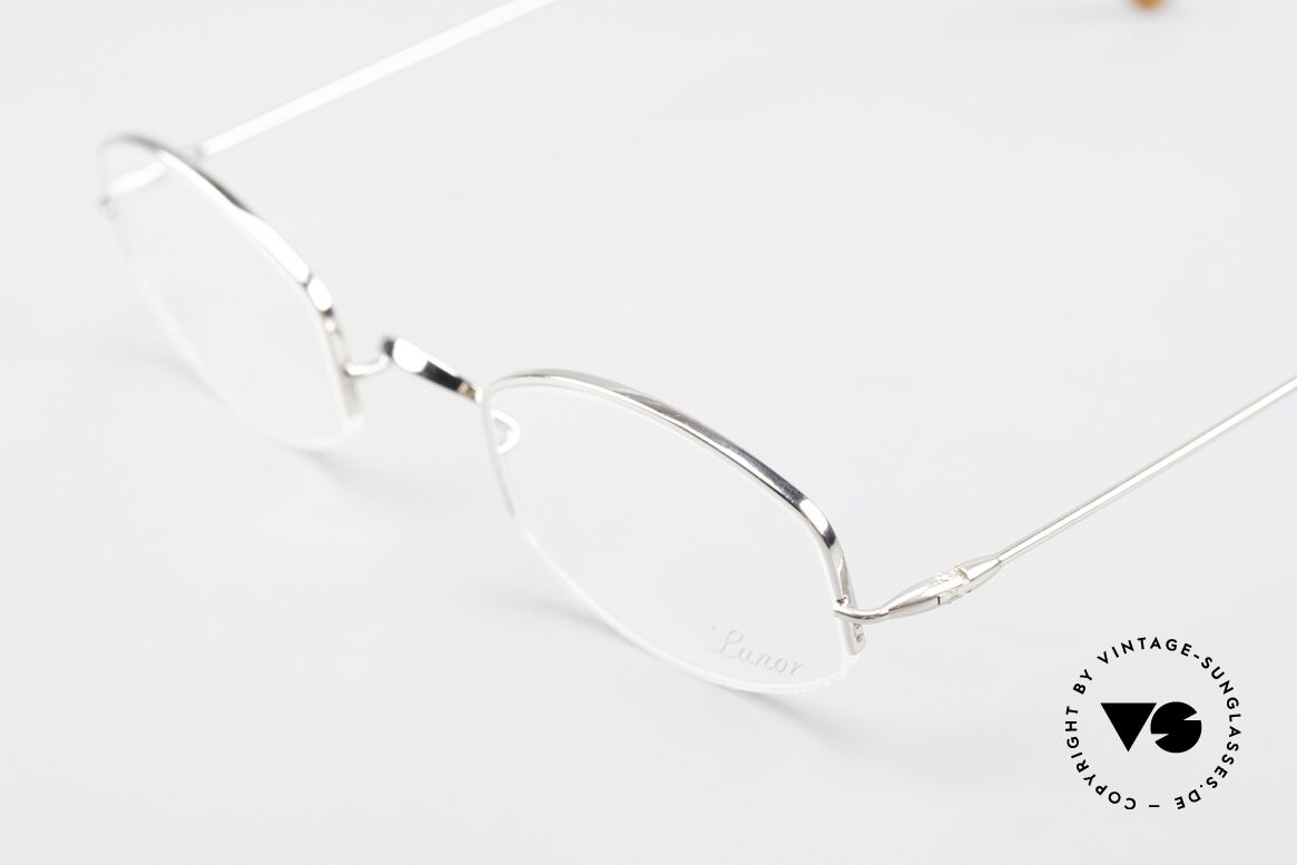 Lunor Classic Semi Rimless Vintage Frame, unworn RARITY (for all lovers of quality) from app. 1999, Made for Men and Women
