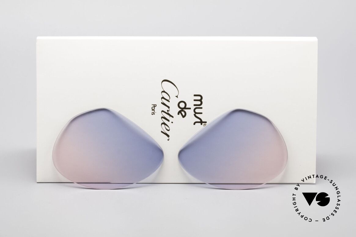 Cartier Vendome Lenses - M Sun Lenses Blue Pink Gradient, replacement lenses for Cartier mod. Vendome 59mm size, Made for Men