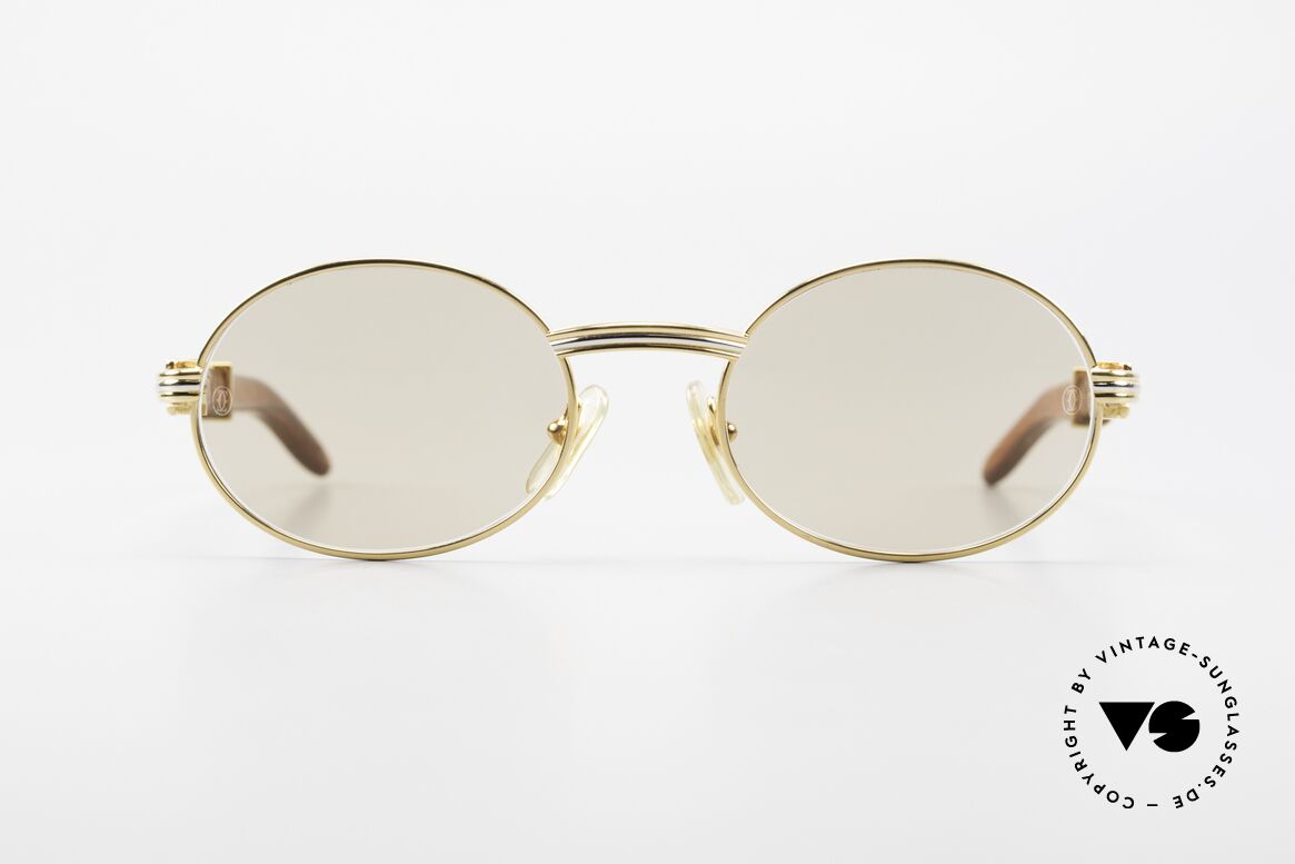 Cartier Giverny Rare Oval Wood Sunglasses, WE DON'T ACCEPT CREDIT CARDS FOR THIS MODEL!, Made for Men and Women