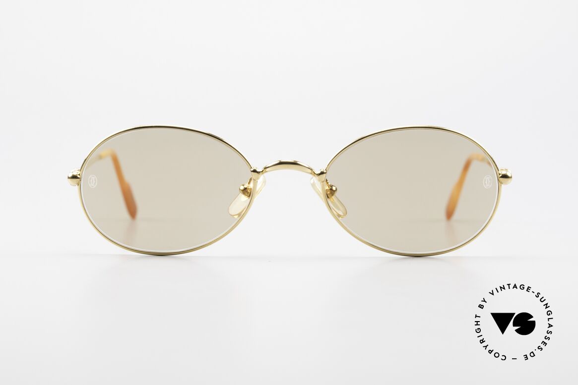Cartier Saturne - L Oval 90's Luxury Sunglasses, RARE oval vintage CARTIER sunglasses; timeless frame, Made for Men and Women