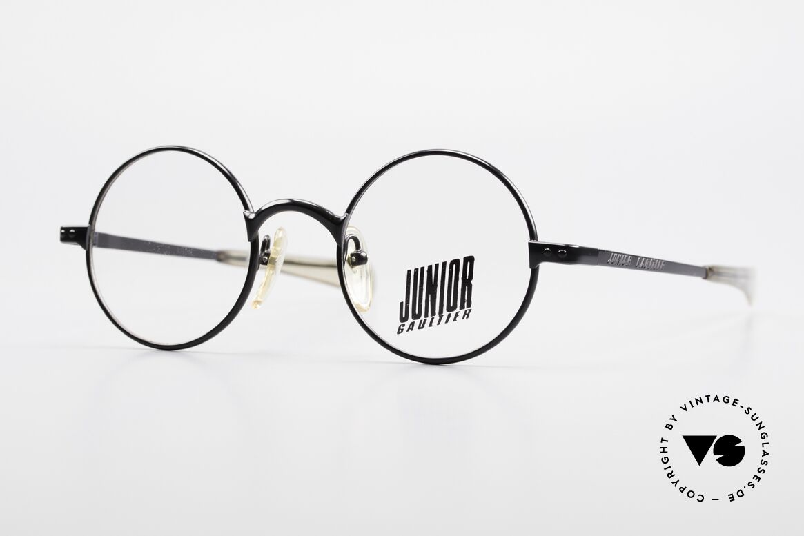 Jean Paul Gaultier 57-0173 Round Glasses Junior Gaultier, very rare vintage eyeglasses by Jean Paul Gaultier, Made for Men and Women