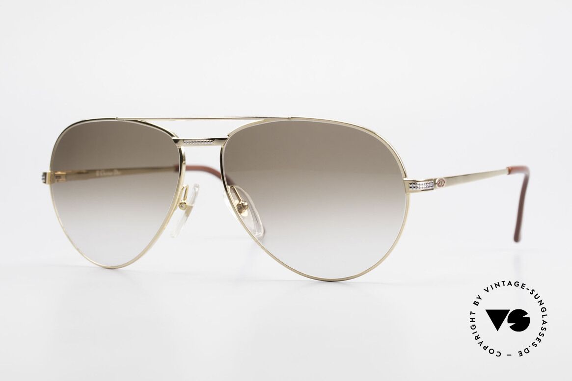 Christian Dior 2780 Gold-Plated 90's Aviator Frame, noble 90's aviator sunglasses by Christian Dior, Made for Men
