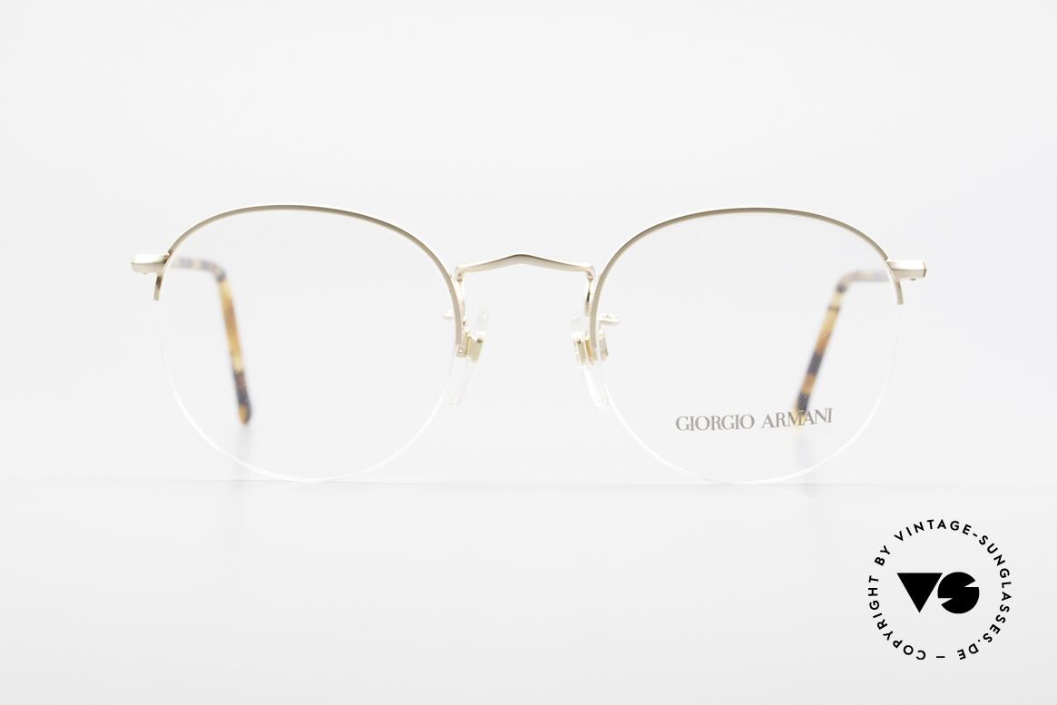 Giorgio Armani 142 Rimless Panto Eyeglasses 80's, timeless GIORGIO ARMANI vintage designer glasses, Made for Men and Women