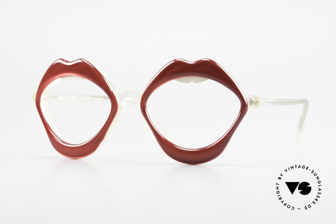 Anglo American Optical LIPS Art Frame Rare Museum Piece, Anglo American Optical, mod. LIPS, Frame England, Made for Women