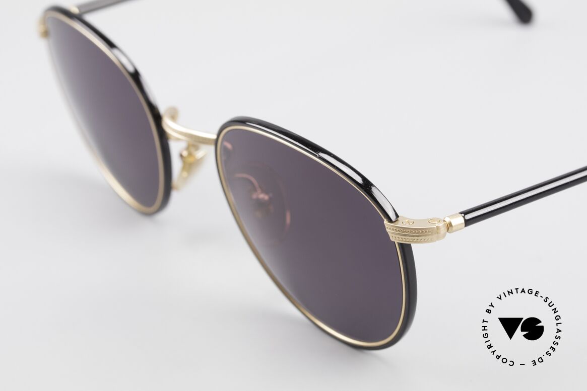 Cutler And Gross 0352 Vintage Panto Sunglasses 90s, very elegant combination of materials and classic colors, Made for Men and Women