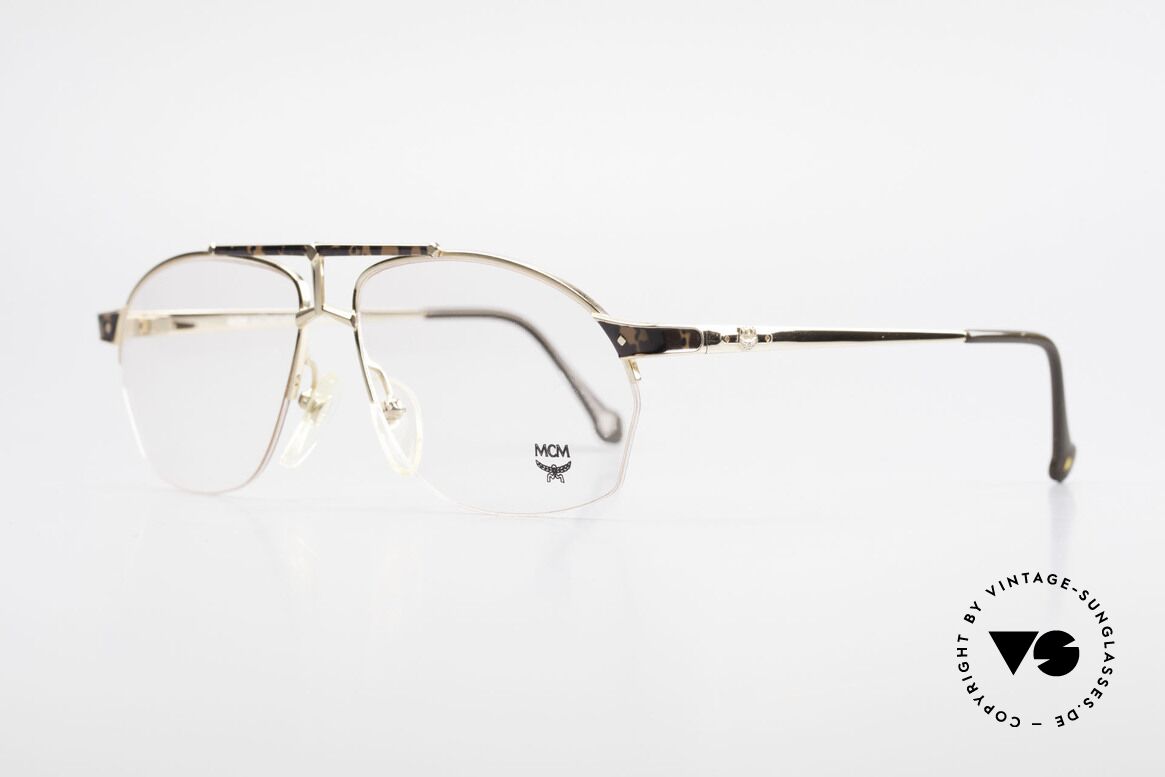 MCM München 10 Gold Plated Frame Root Wood, luxury eyeglasses by Michael Cromer (MC), Munich (M), Made for Men