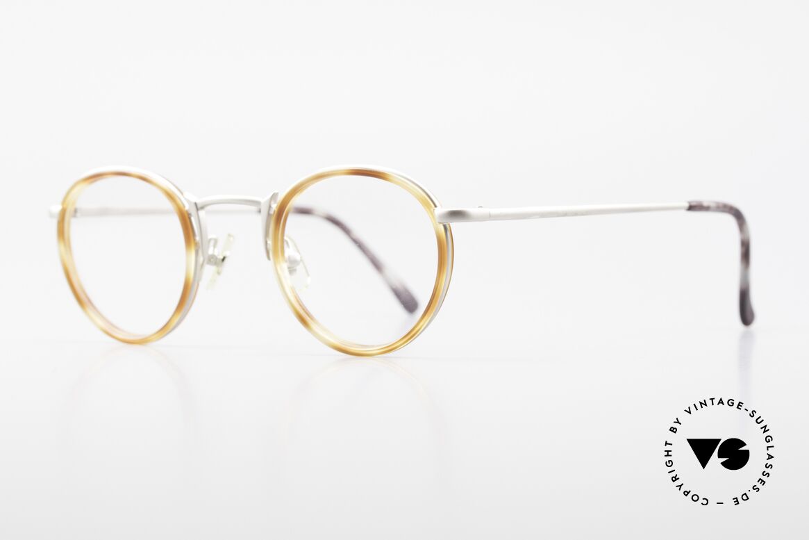Freudenhaus Bido Round 90's Designer Frame, great combination of materials (plastic & titanium), Made for Men and Women