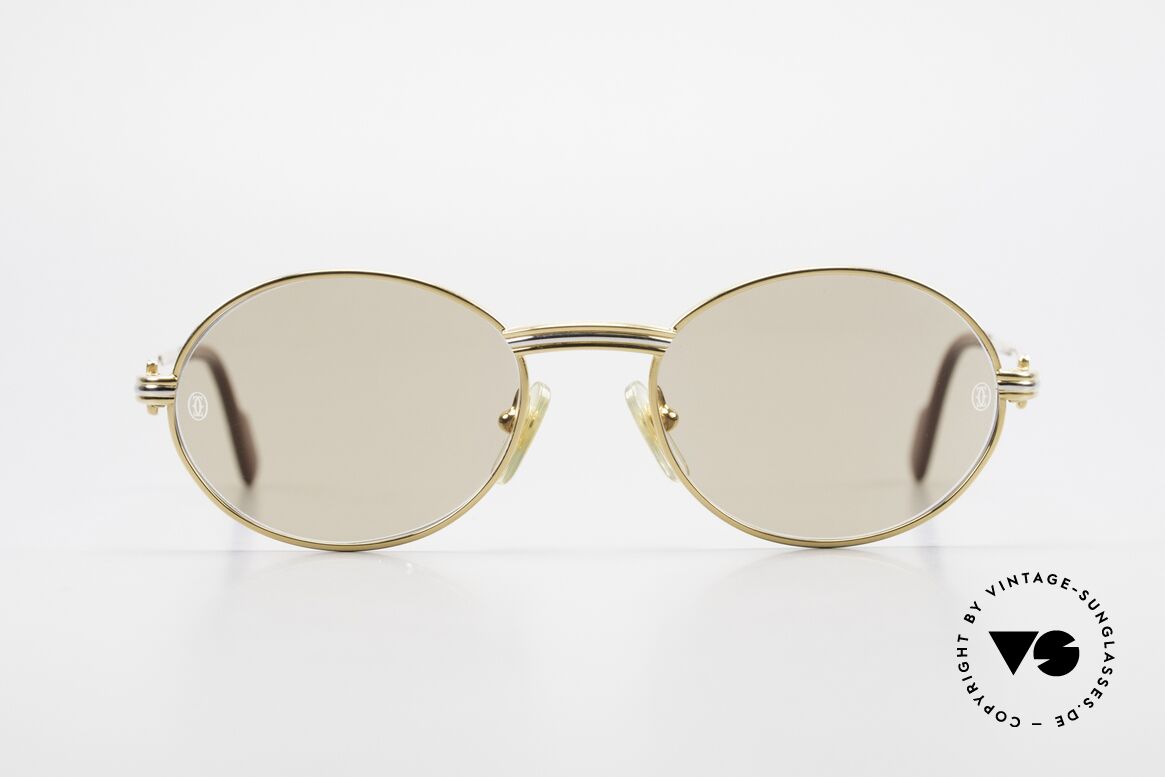 Cartier Saint Honore - S Small Oval Luxury Sunglasses, precious and timeless design, in SMALL size 49°18, Made for Men and Women