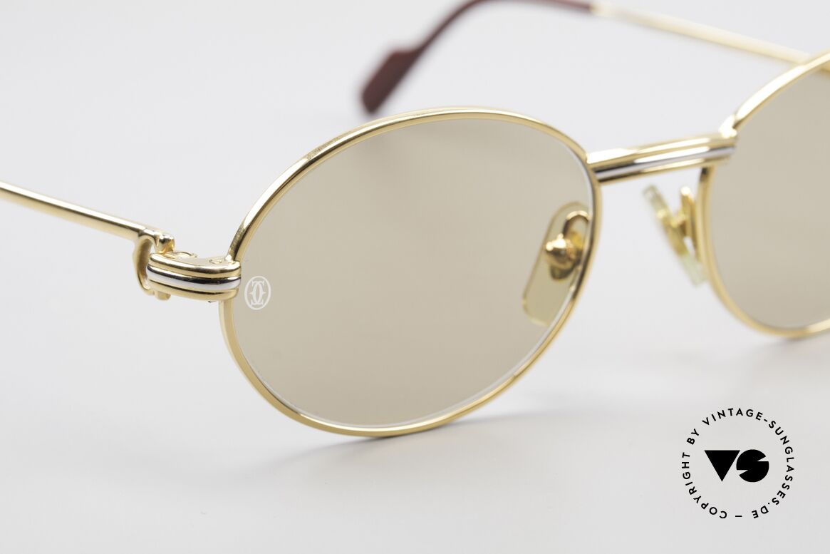 Cartier Saint Honore - S Small Oval Luxury Sunglasses, 2. hand, but in a mint condition (scratch-free lenses), Made for Men and Women
