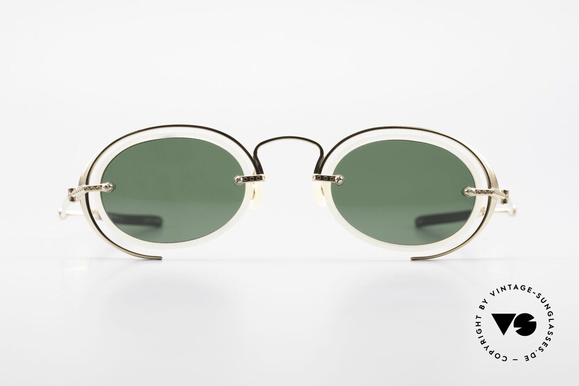 DOX 01 MGP Gold Plated Industrial Frame, RARE, old DOX sunglasses from 1995, made in JAPAN, Made for Men and Women