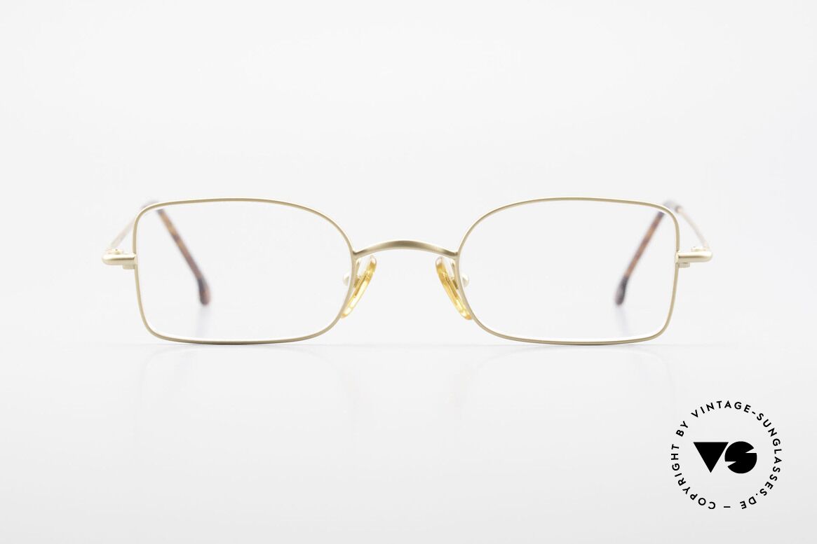 W Proksch's M19/9 Orig 90's Avantgarde Glasses, GOLD-Plated Proksch's vintage glasses from 1992, Made for Men and Women