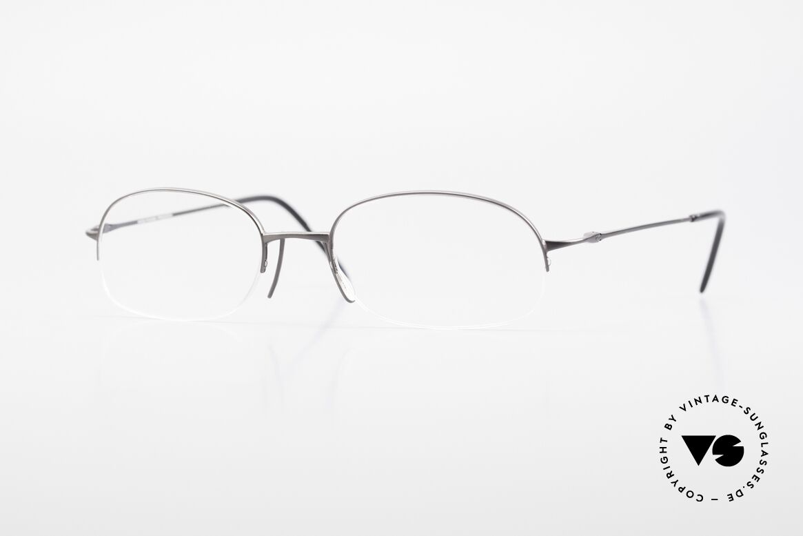 Wolfgang Proksch WP0007 Semi Rimless Titanium Frame, Wolfgang Proksch VINTAGE eyeglasses from 1999, Made for Men