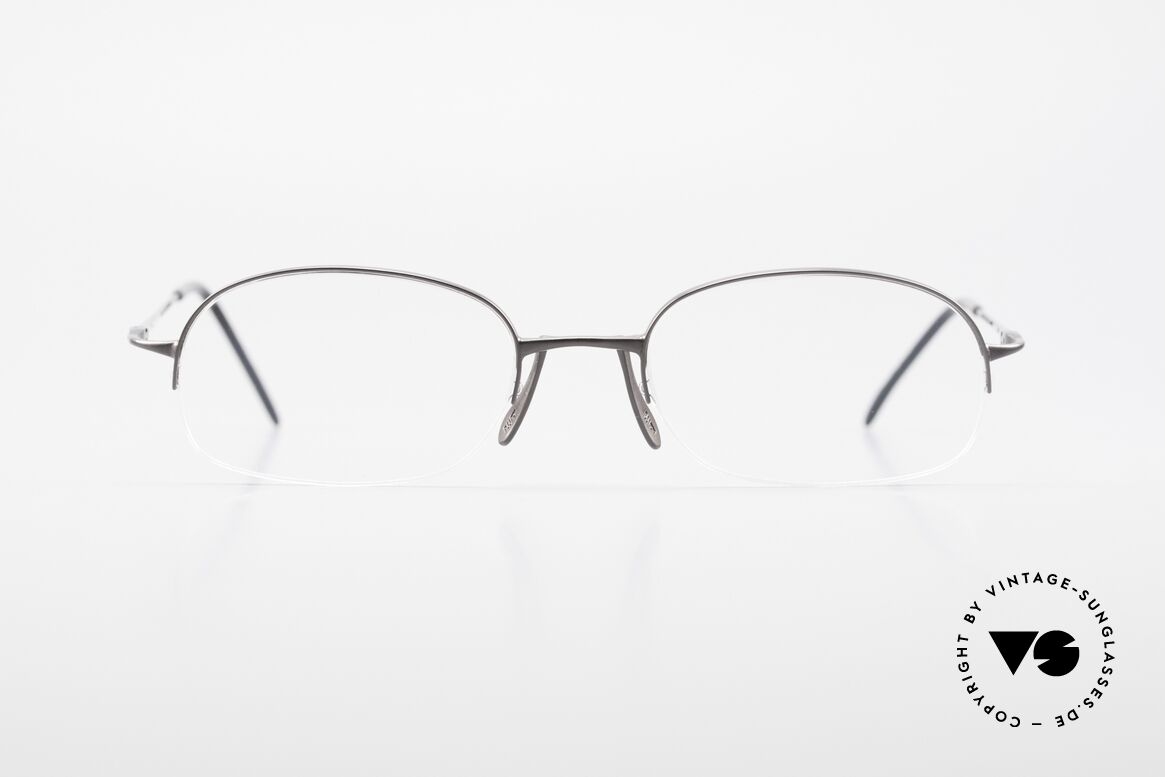 Wolfgang Proksch WP0007 Semi Rimless Titanium Frame, Wolfgang Proksch VINTAGE eyeglasses from 1999, Made for Men