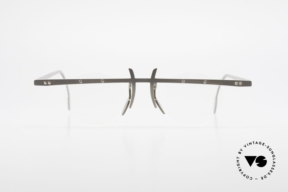 Theo Belgium Tita VI 3 Crazy Eyeglasses Titanium 90s, founded in 1989 as 'anti mainstream' eyewear / glasses, Made for Men and Women