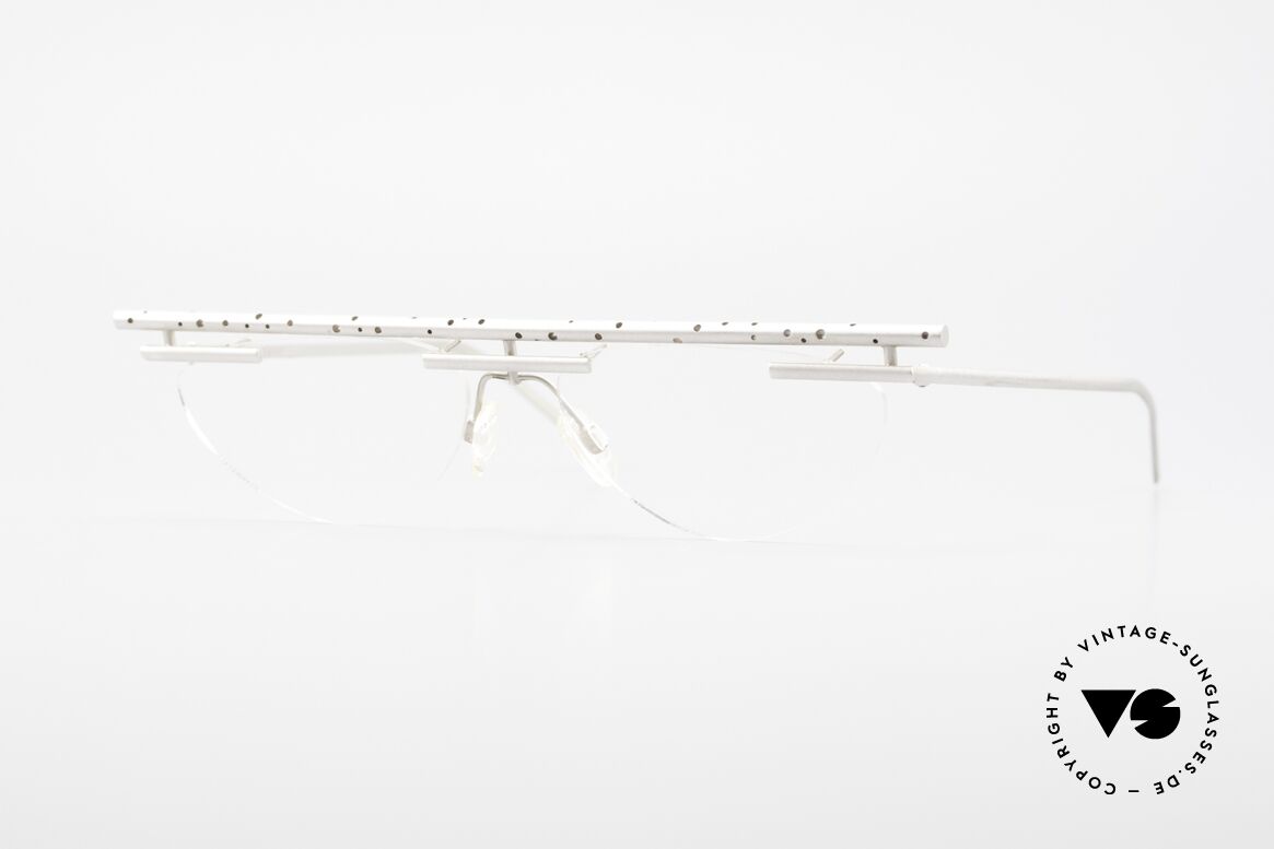 B. Angeletti Gazelle Vintage Architect's Glasses, precious eyeglasses by Barbara ANGELETTI from 1992, Made for Men and Women