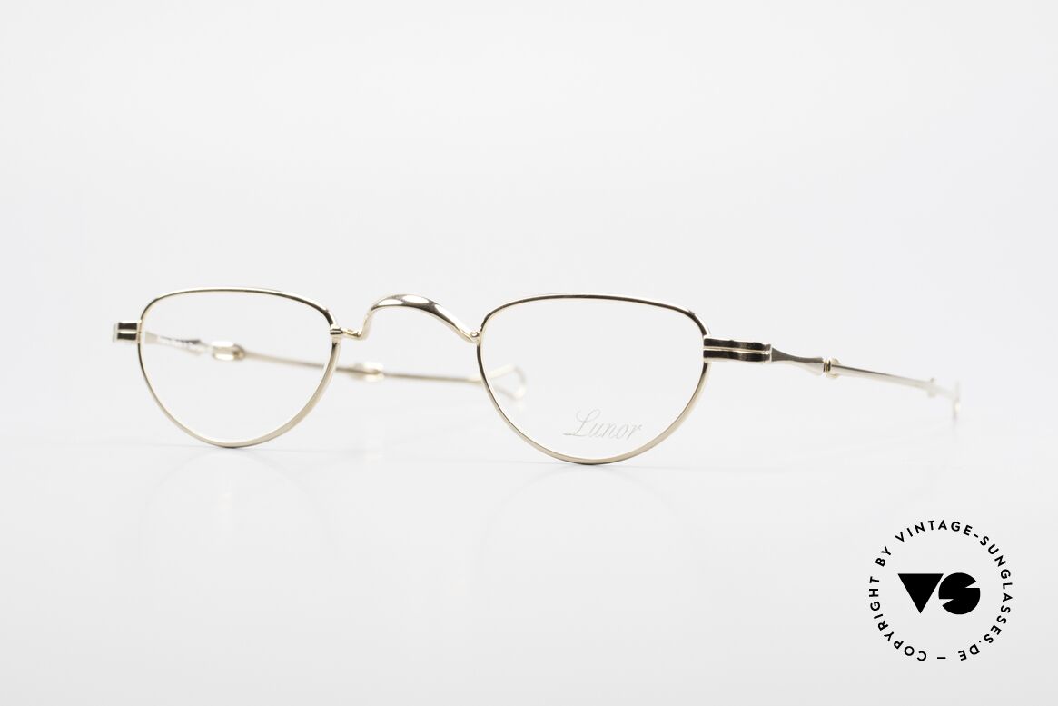 Lunor I 06 Telescopic Extendable Reading Glasses, vintage Lunor reading glasses with sliding temples, Made for Men and Women