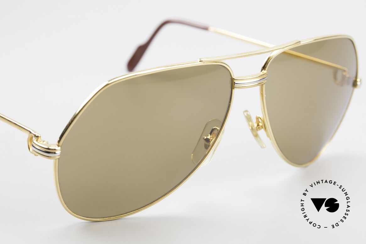 Cartier Vendome LC - L Original Cartier Mineral Lenses, ! BREATH on the sun lenses to make the logo VISIBLE !, Made for Men