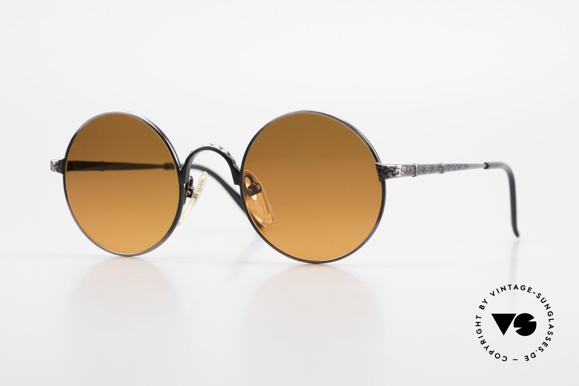 Jean Paul Gaultier 55-9671 Round 90's JPG Sunglasses, round Jean Paul Gaultier designer sunglasses, Made for Men and Women