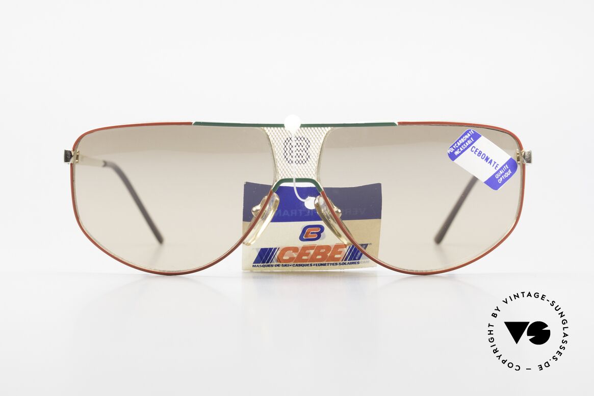 Cebe 0299 90's Ski Sports Sunglasses, vintage Cebe sports shades - made for extreme purpose, Made for Men and Women