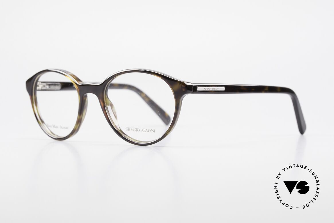 Giorgio Armani 467 Unisex Panto Eyeglass-Frame, unisex Panto model with flexible spring hinges, Made for Men and Women