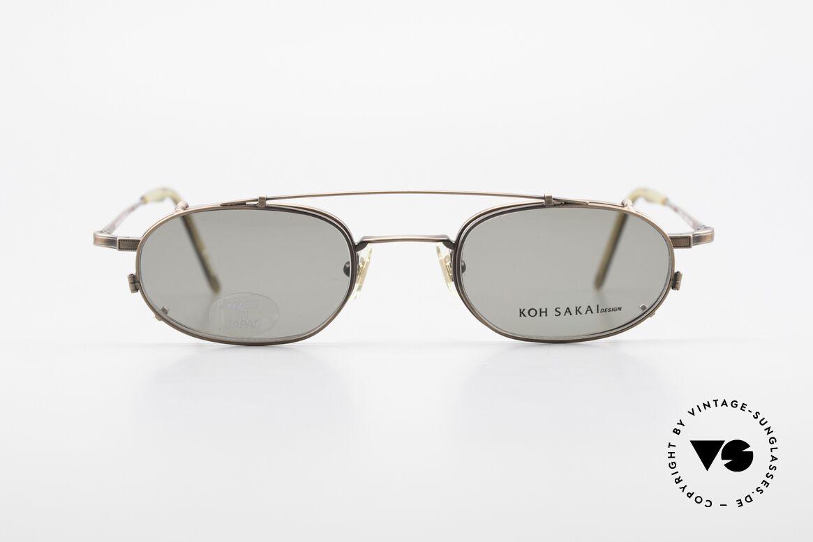 Koh Sakai KS9706 Original Made in Japan Frame, rare, vintage Koh Sakai glasses with clip-on from 1997, Made for Men and Women