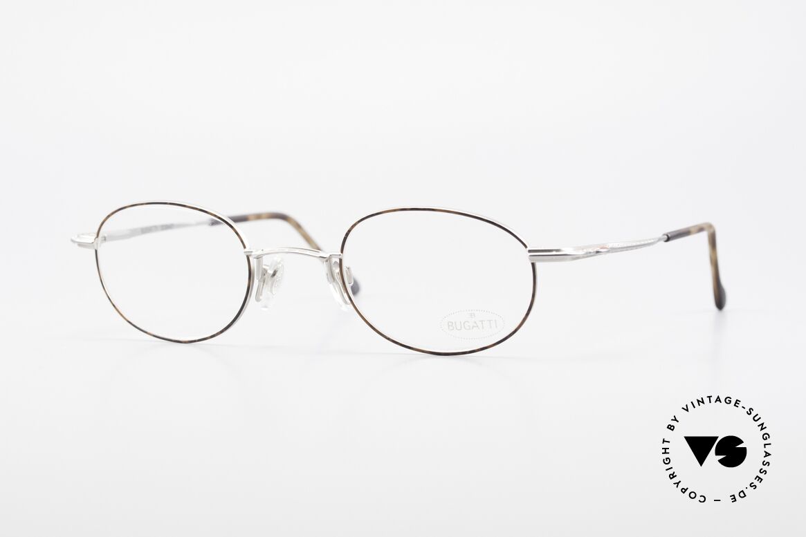 Bugatti 23547 Rare 90's Titanium Eyeglasses, very elegant vintage designer eyeglass-frame by Bugatti, Made for Men and Women