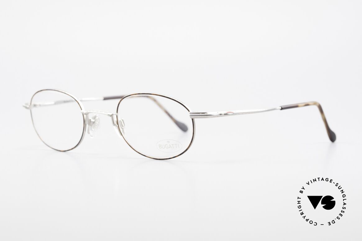 Bugatti 23547 Rare 90's Titanium Eyeglasses, ergonomic temples and nose pad for a 1st class comfort, Made for Men and Women