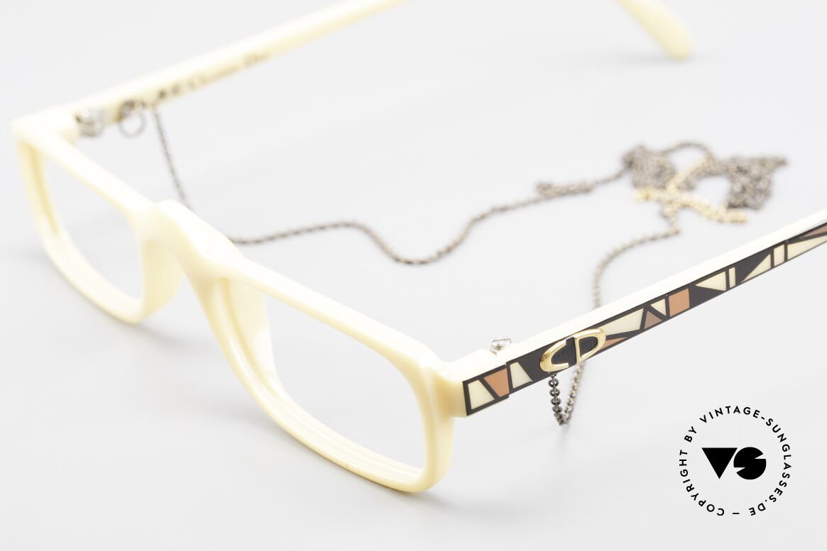 Christian Dior 2356 Reading Glasses With Chain, unique frame pattern / coloring; in SMALL size 49-20, Made for Men and Women