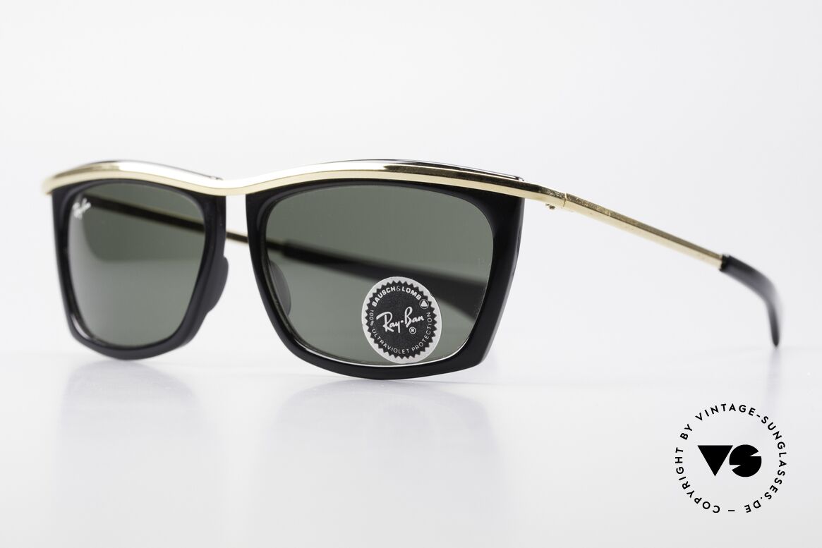 Ray Ban Olympian II Sunglasses Square 1980's, with B&L G15 mineral lenses; 100% UV protection, Made for Men and Women