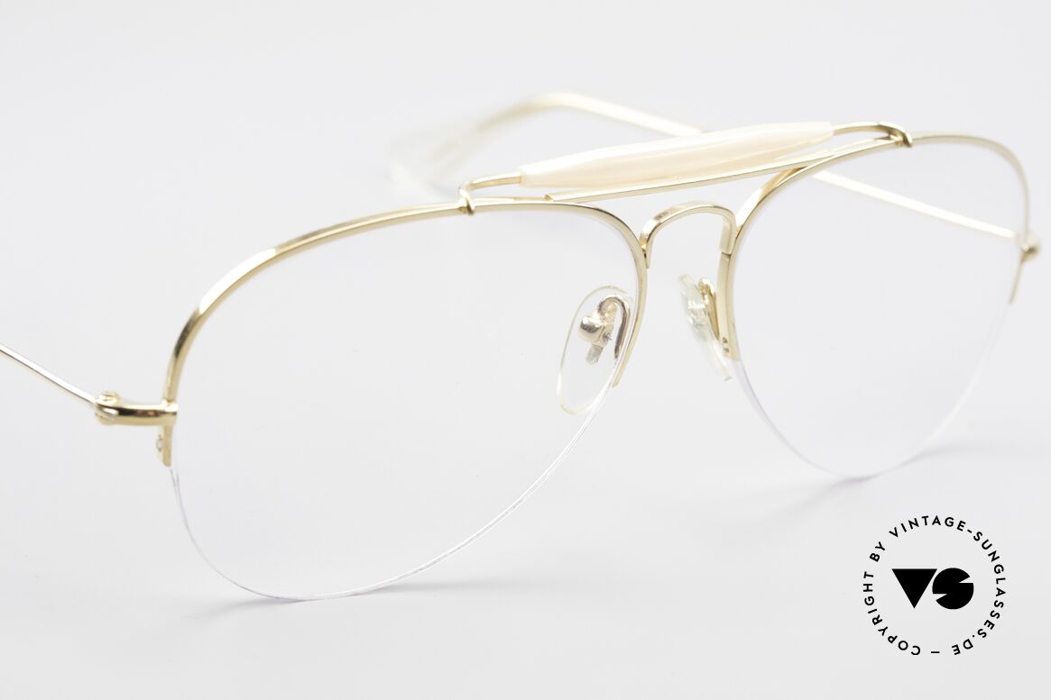 Ray Ban Balfast 810 Gold Doublé Old Vintage Frame, gold doublé: 1/30 10kt. proportion; high-end quality, Made for Men