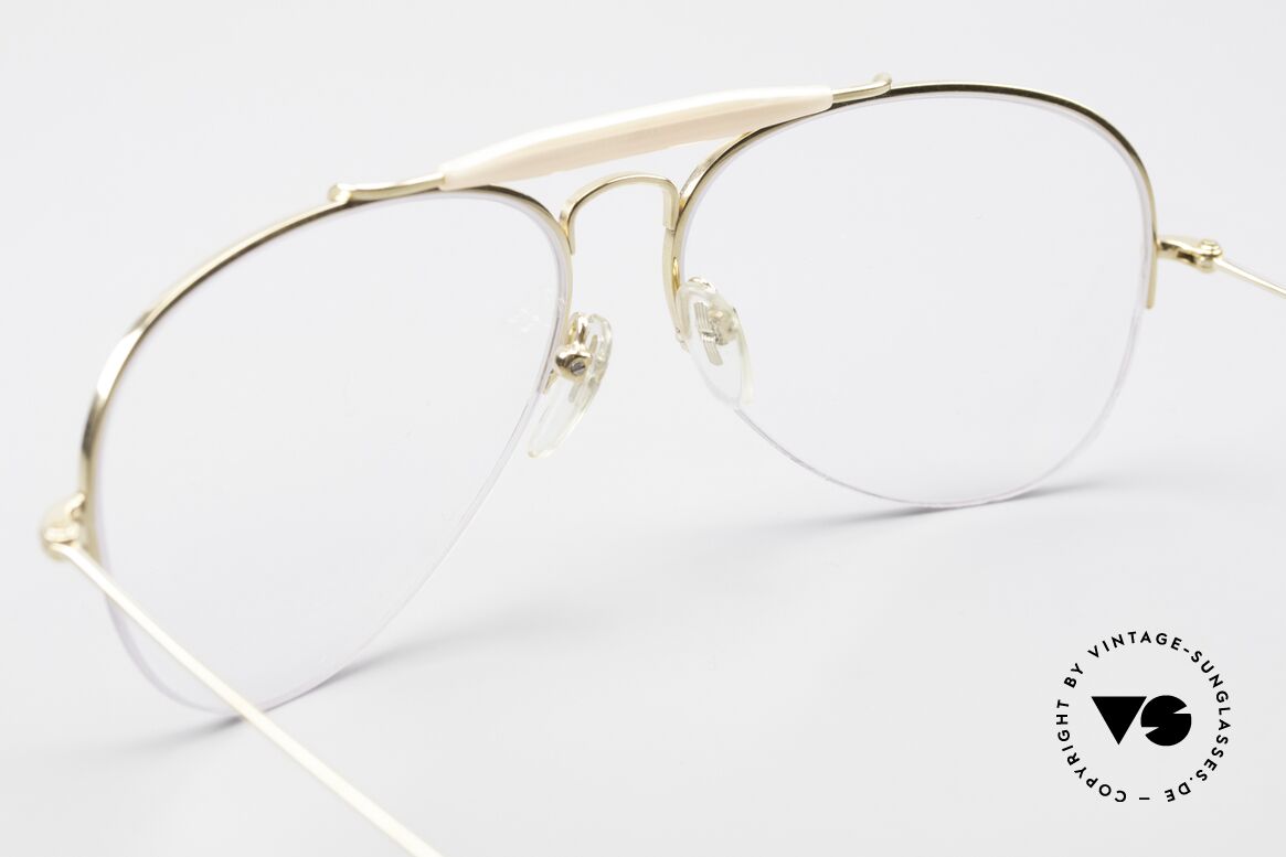 Ray Ban Balfast 810 Gold Doublé Old Vintage Frame, 1/30 of the frame is 10k gold, precious and valuable, Made for Men