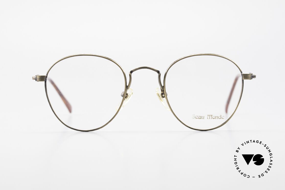 Beau Monde Sterling Old Vintage Frame 90's Panto, interesting old vintage glasses of the late 80s/early 90s, Made for Men and Women