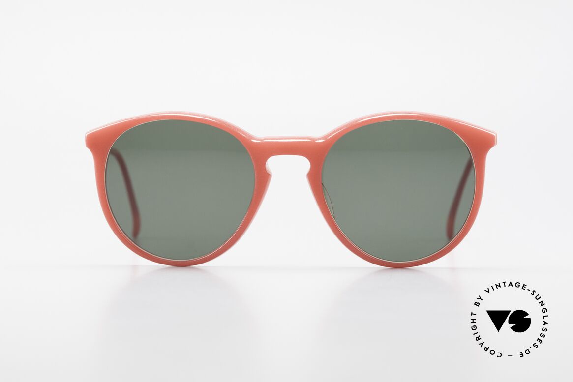 Alain Mikli 901 / 086 Red Pearl Panto Sunglasses, classic 'panto'-design with dark green sun lenses, Made for Men and Women