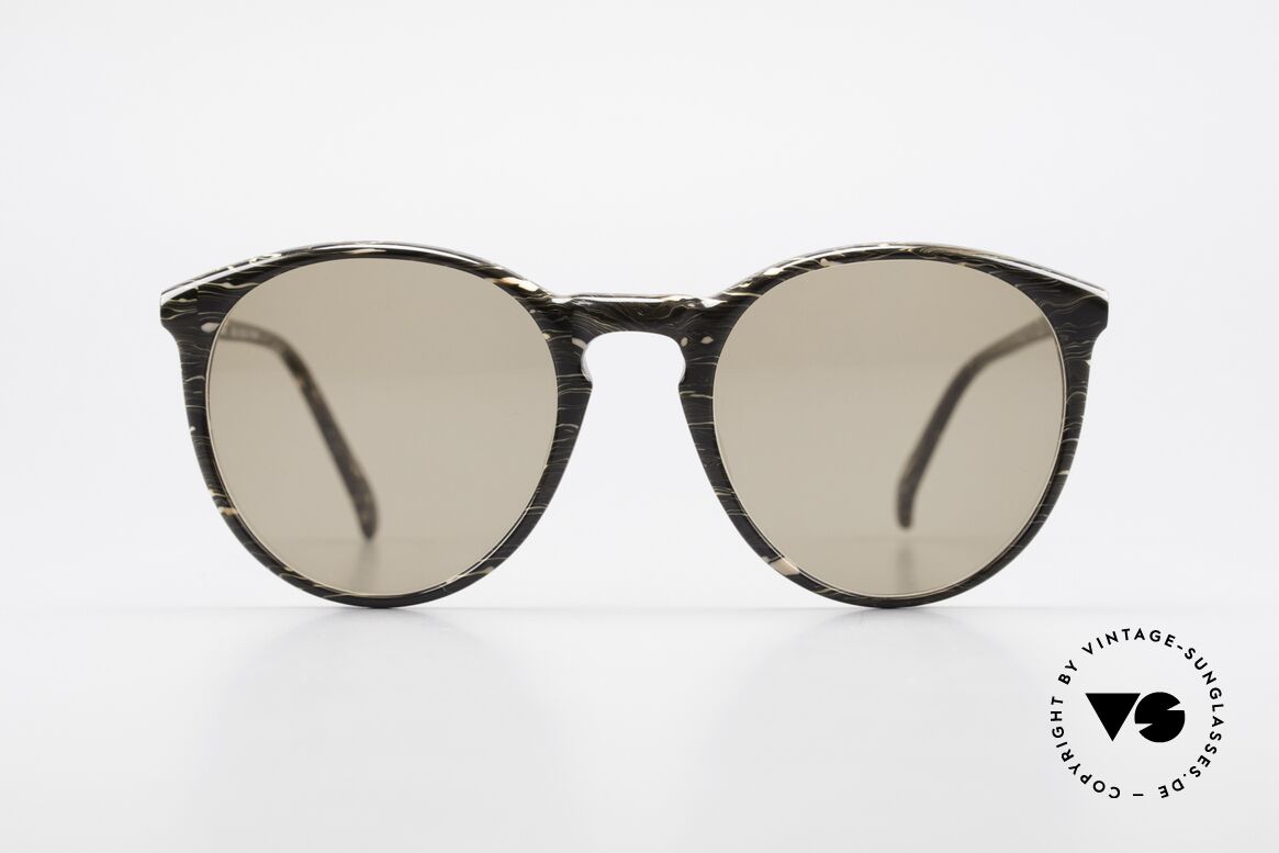 Alain Mikli 901 / 429 Brown Marbled Panto Shades, classic 'panto'-design with solid brown sun lenses, Made for Men and Women