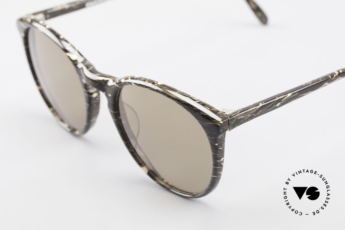 Alain Mikli 901 / 429 Brown Marbled Panto Shades, handmade quality and 121mm width = SMALL size, Made for Men and Women