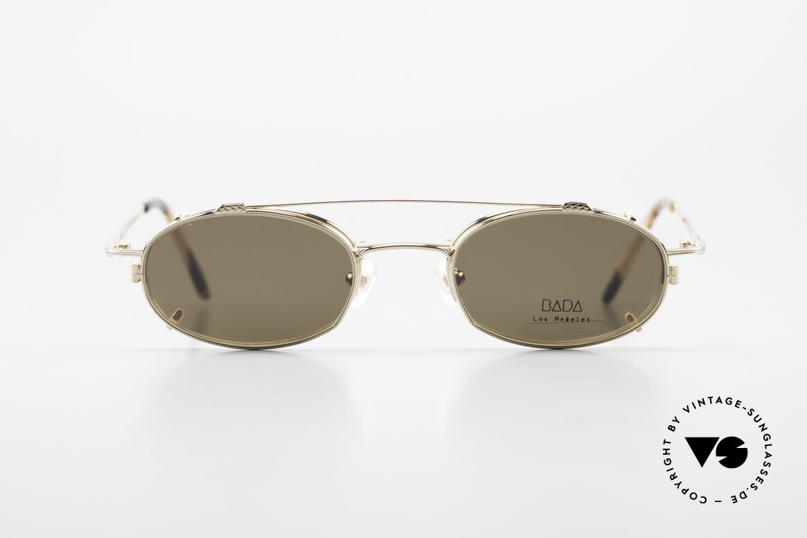 Bada BL1621 Rare 90's Glasses With Clip On, rare, old vintage BADA sunglasses from the year 1998, Made for Men and Women